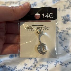 NWT Moon& Star Bellybutton Ring